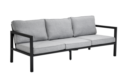Belfort 3-personers sofa Black/Pearl grey