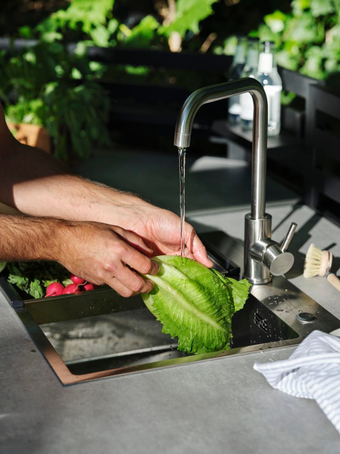 Fornax udekøkken Sort/teak