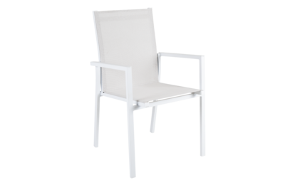 Avanti stol med armlæn Hvid/hvid