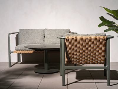 Motty 2-personers sofa Nordic Green/Teddy Verde