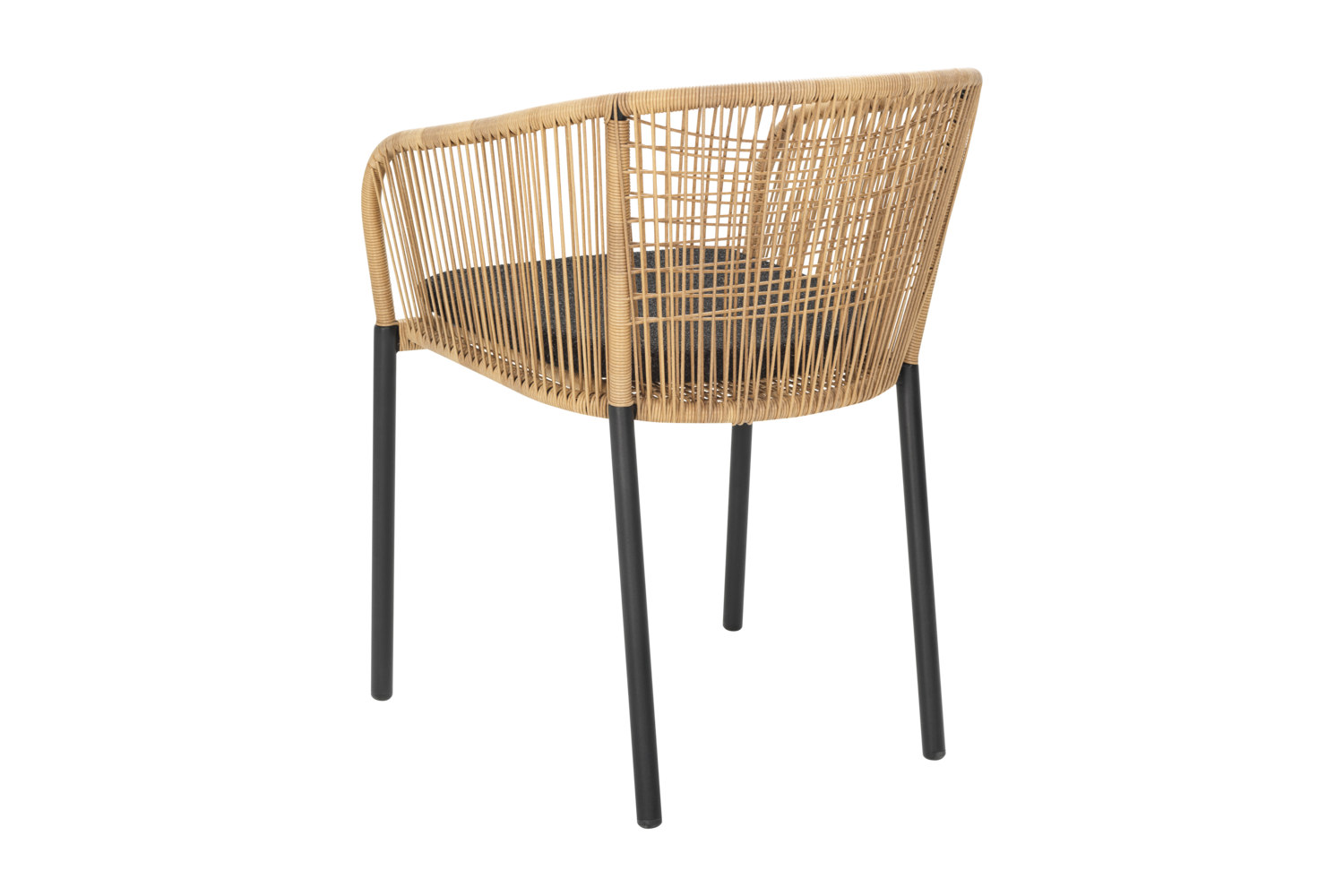 Delta stol med armlæn Sort/Teddy Black