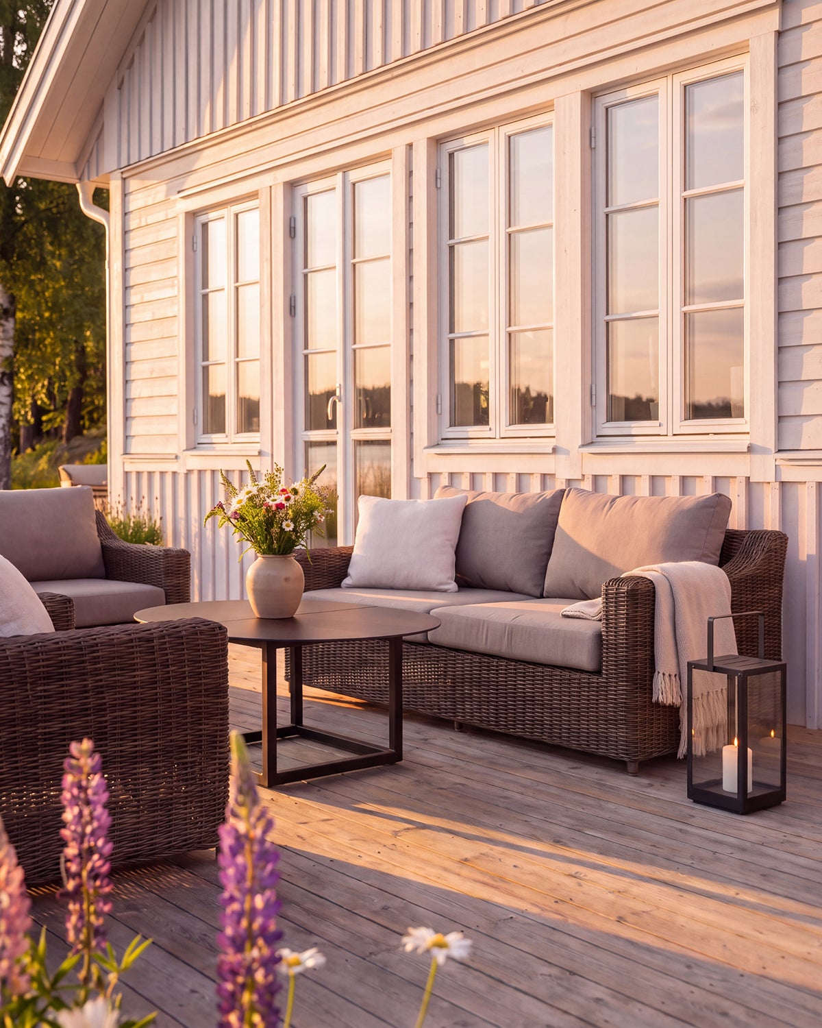 Glendon 2,5 sæder sofa  Dark Brown/Soft Moose
