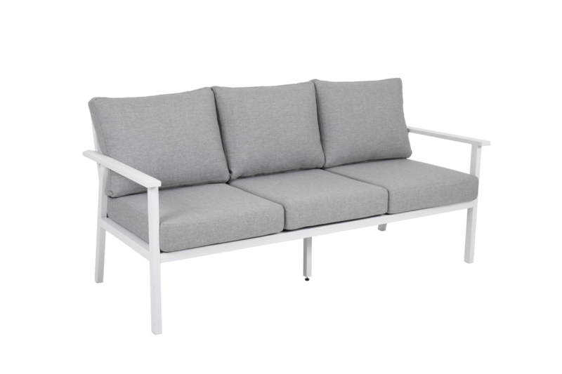 Samvaro 3-personers sofa Hvid/Pearl grey