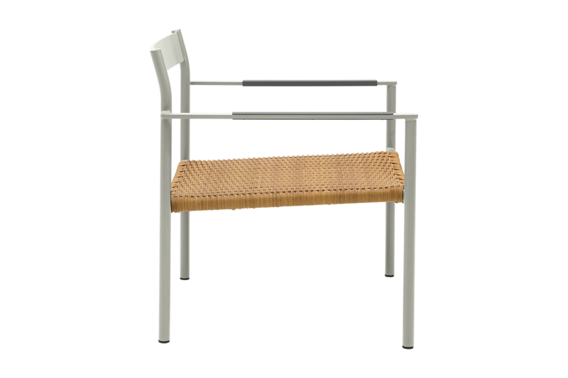 DK loungestol Light Grey/Natur