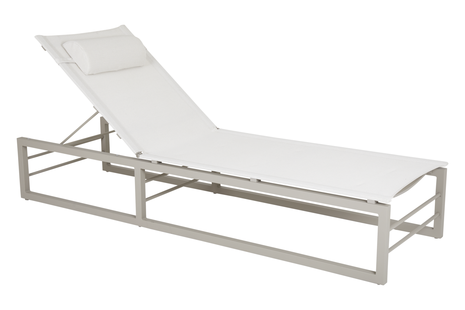 Vevi hvileseng Khaki/hvid