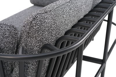 Collier lænestol Sort/Teddy Ant