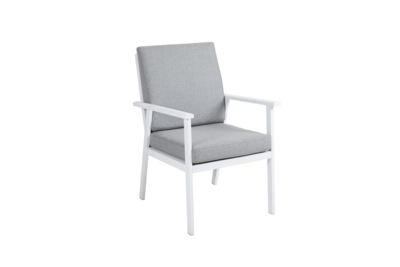 Samvaro stol med armlæn Hvid/Pearl grey