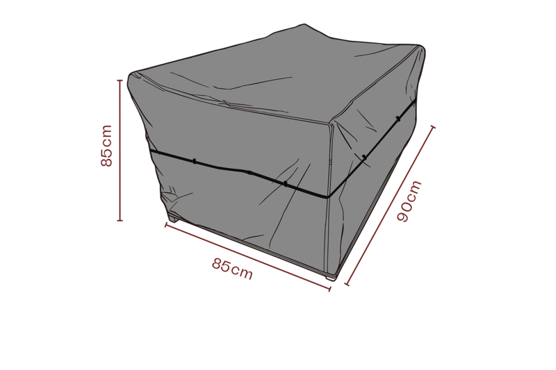 Møbelovertræk lænestol Sort