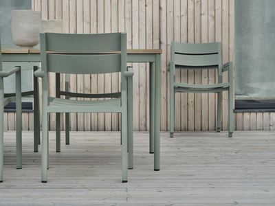 Nox spisebord Dusty Green/teak