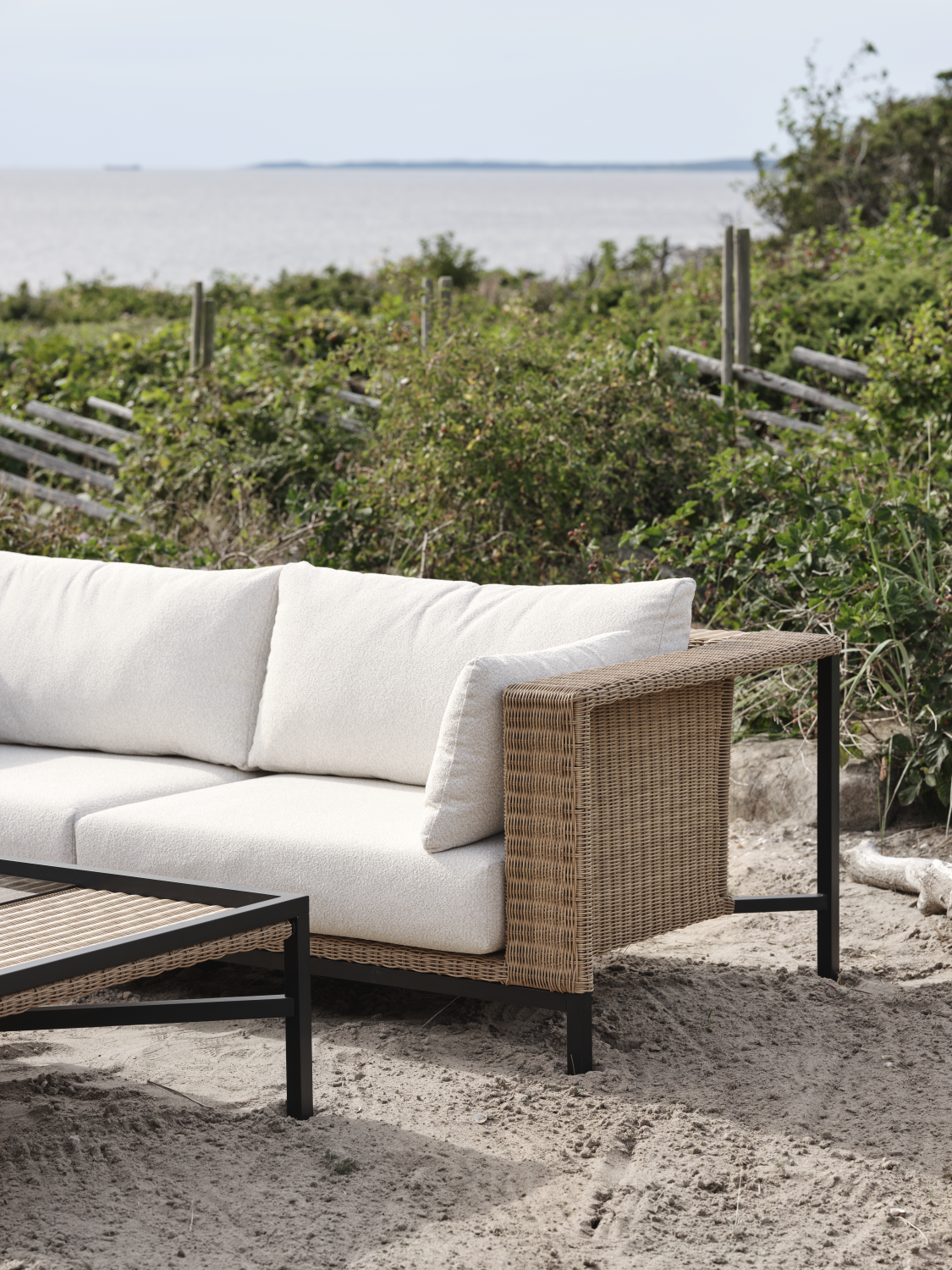 Shell 2,5 sæder sofa  Rustik/Teddy Rice