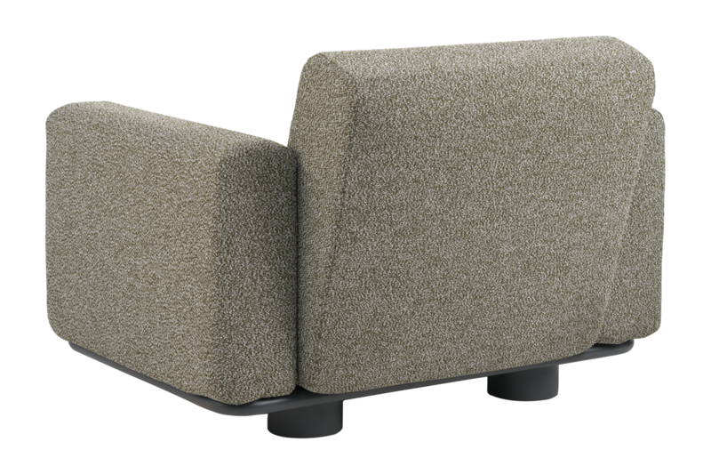 Bolster lænestol Antrasitt/Teddy Verde