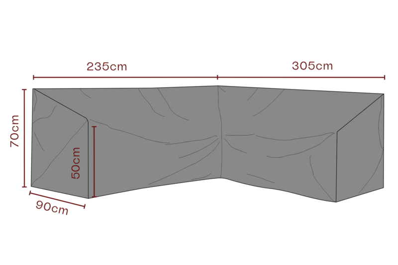 Möbelskydd hjørnesofa Black-Breathable