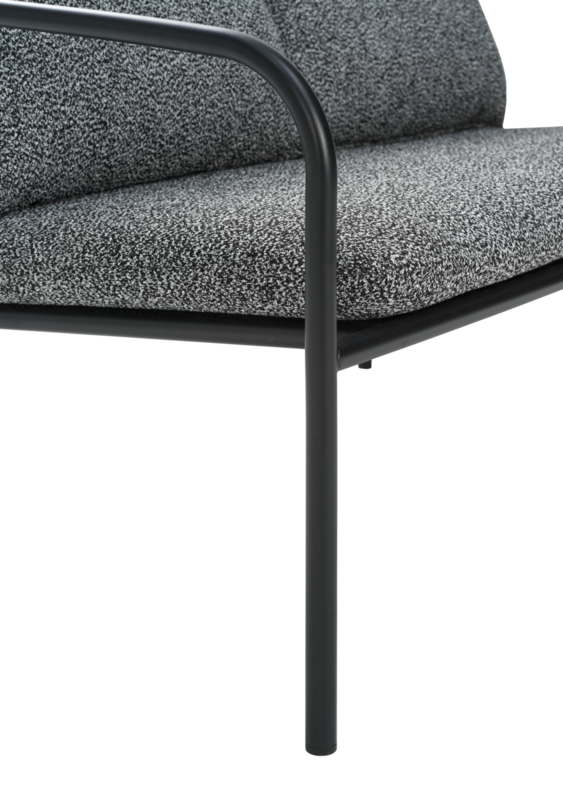 Bendt 2-personers sofa Sort/Teddy Ant