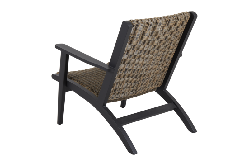 Kira loungestol Black_rustic