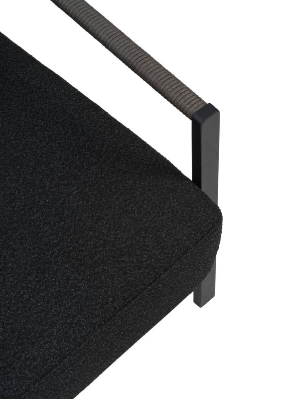 Lyra lænestol Sort/Teddy Black