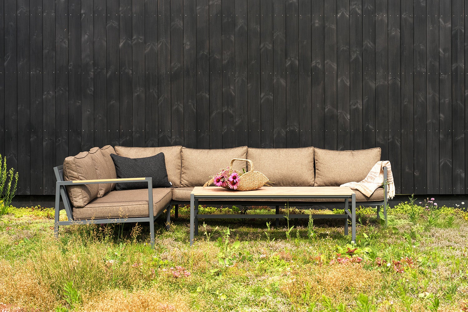 Cap loungesæt Antrasitt/Brun