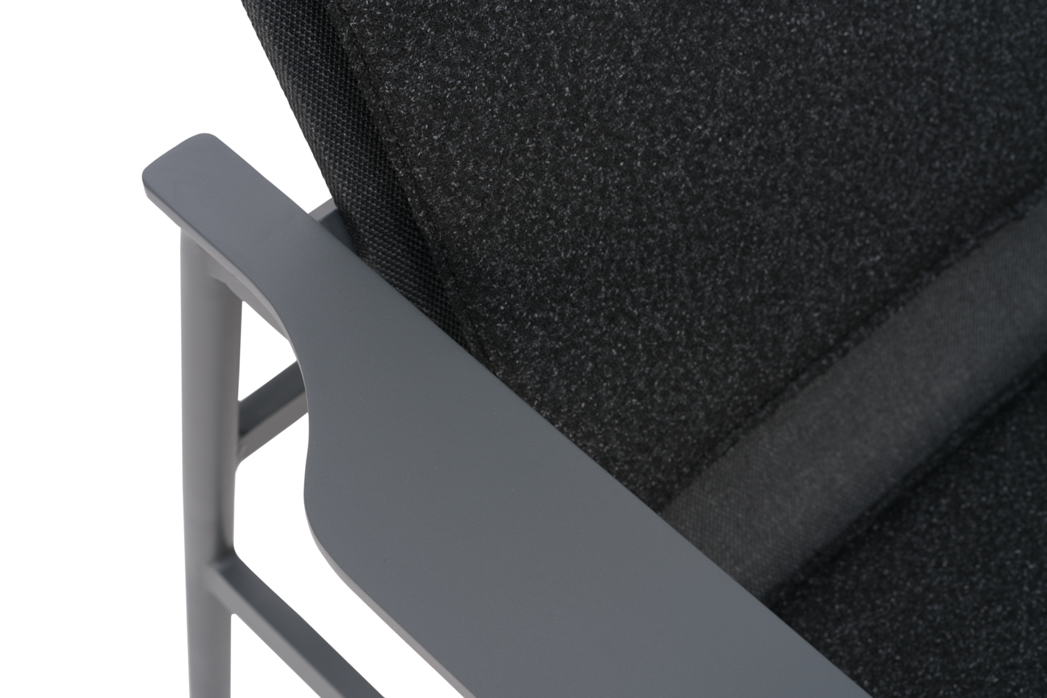 Soro loungestol Antrasitt/Teddy Black