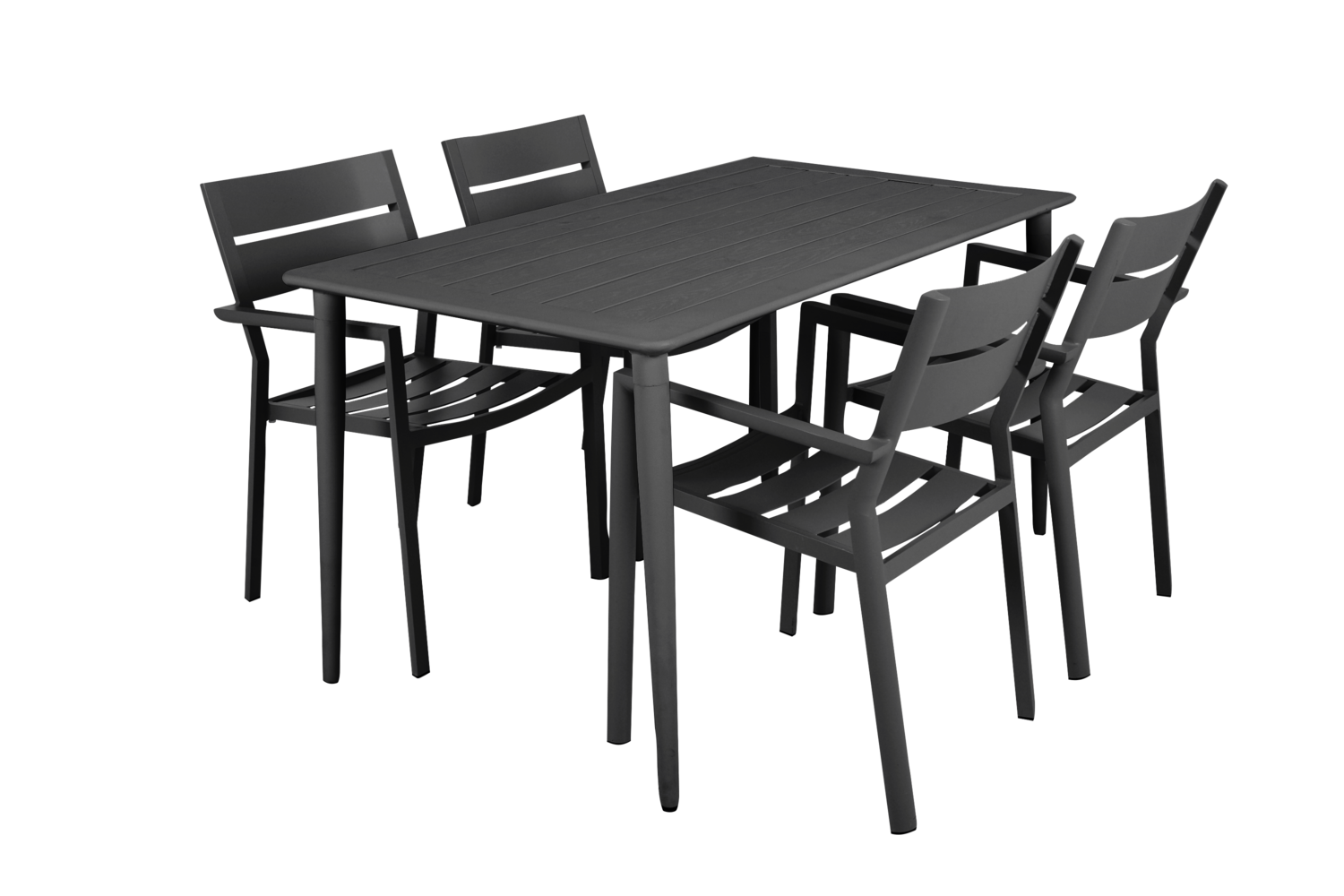 Delia stol med armlæn Antracit