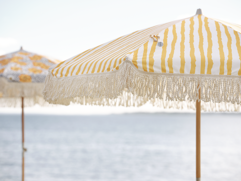 Gatsby parasol Natural/Yellow-White