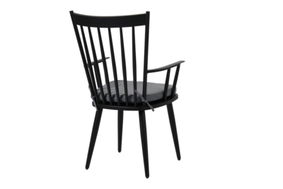 Alvena stol med armlæn Sort/grå