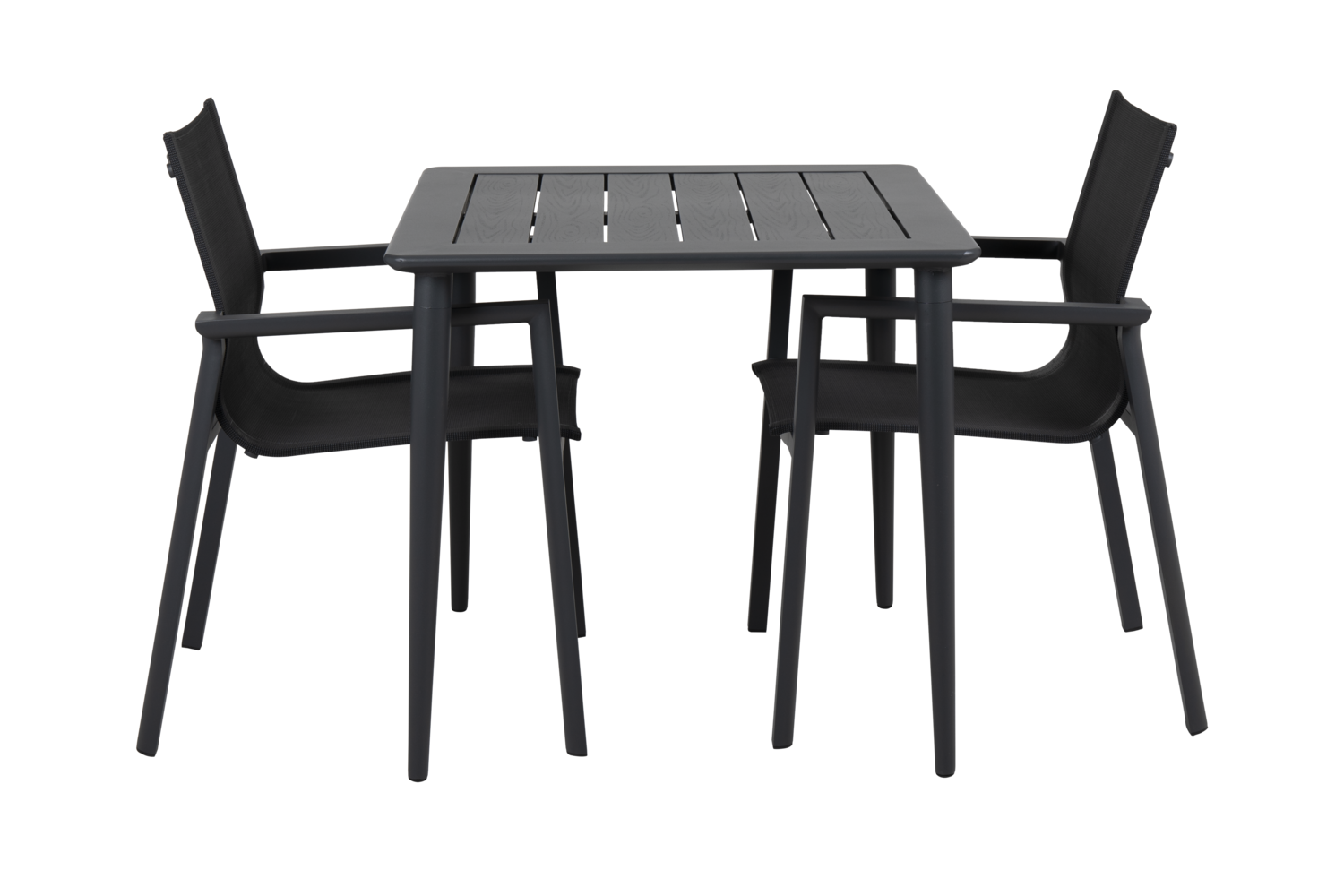 Delia stol med armlæn Antracit/Sort