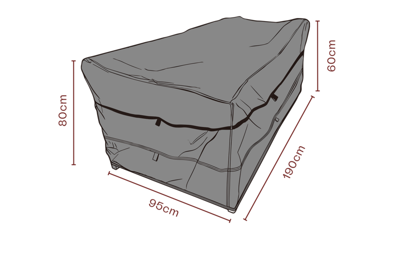 Møbelovertræk sofa Sort