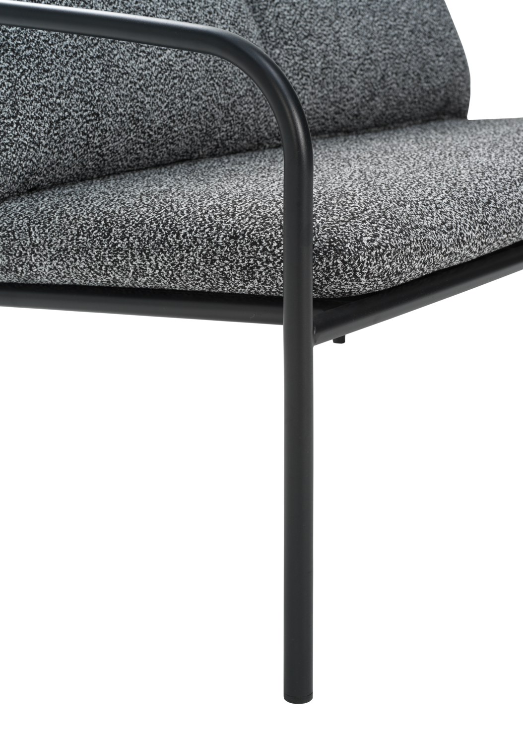 Bendt 2-personers sofa Sort/Teddy Ant