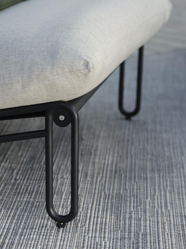 Blixt loungestol Black/Sky Grey
