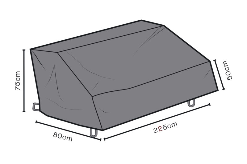 Møbel cover sofa Black-Breathable