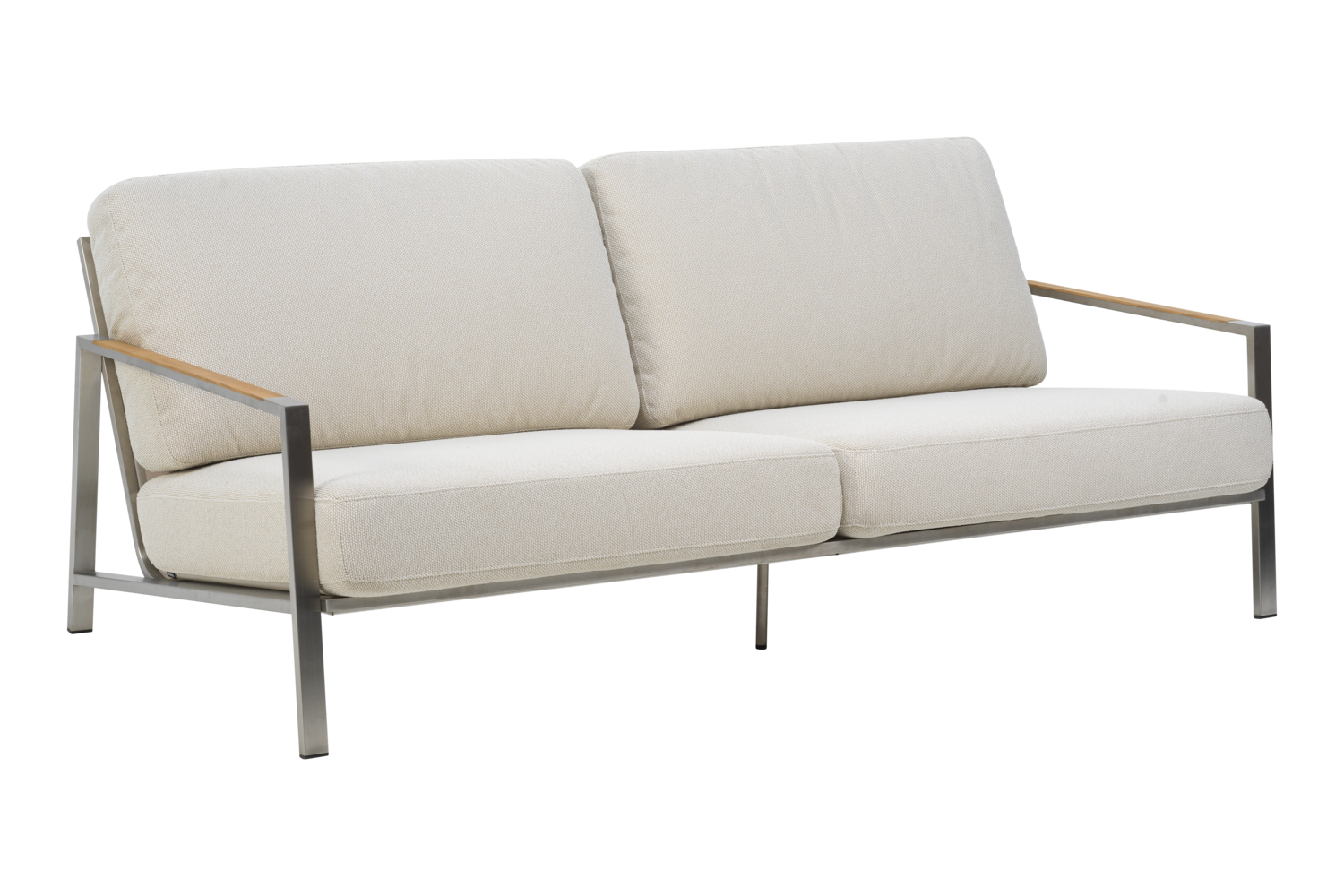 Naos 2,5 sæder sofa  Stainless Steel/Dot Beige