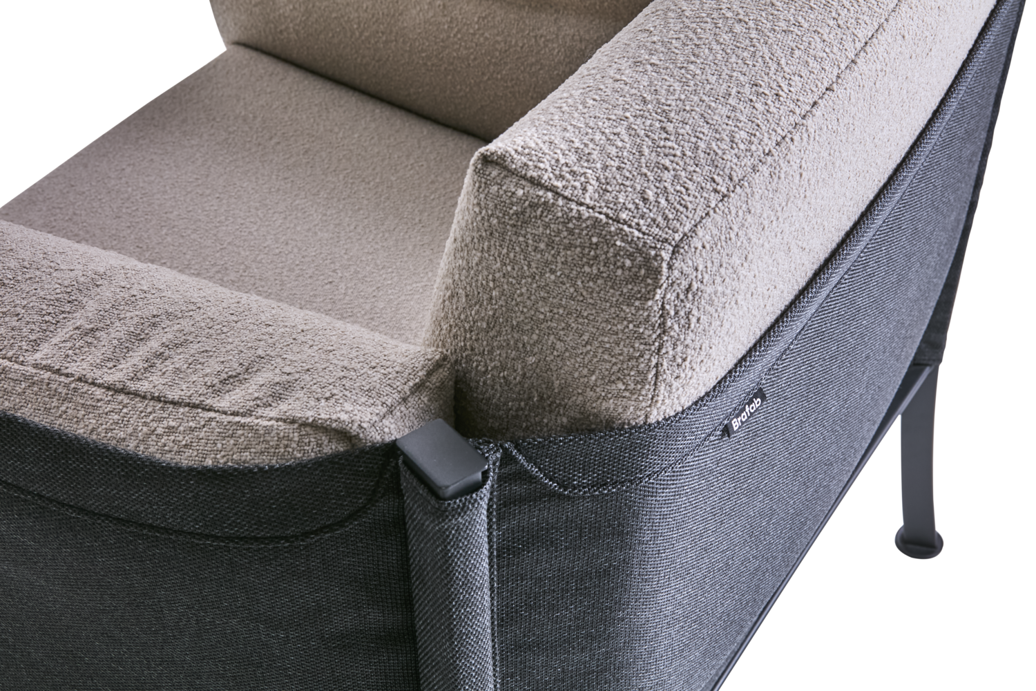 Delux lænestol Black/Teddy Beige