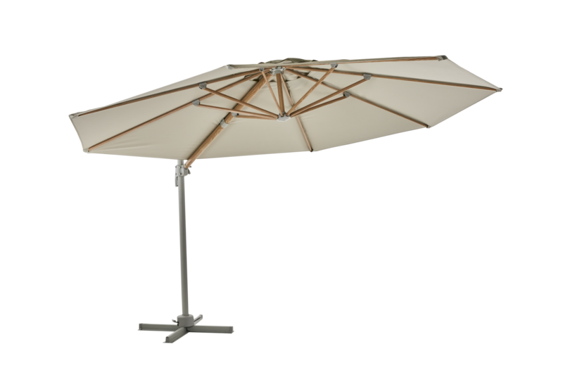Luzzi frithængende parasol Khaki