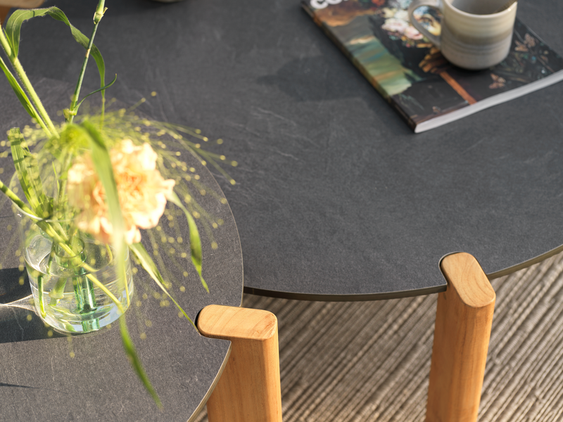 Domino sofabord Antracit/Teak
