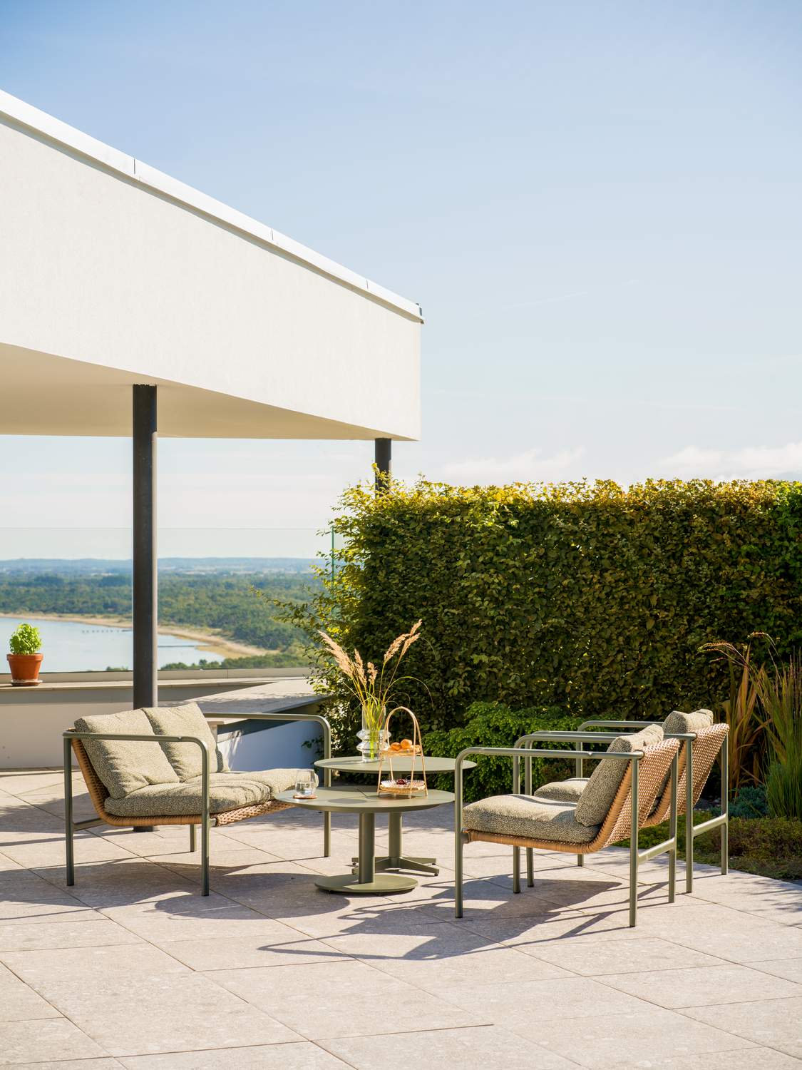 Motty lænestol Nordic Green/Teddy Verde