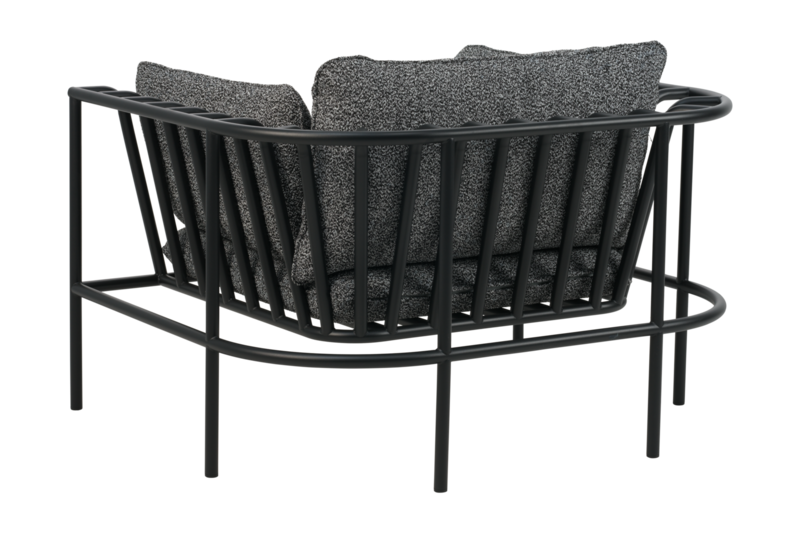 Collier lænestol Sort/Teddy Ant