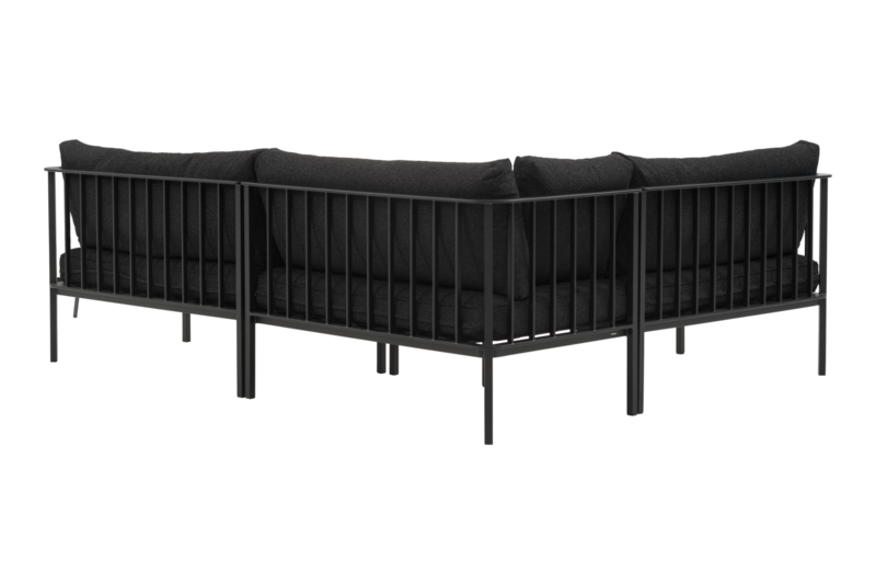 Upper loungesæt Sort/Teddy Black