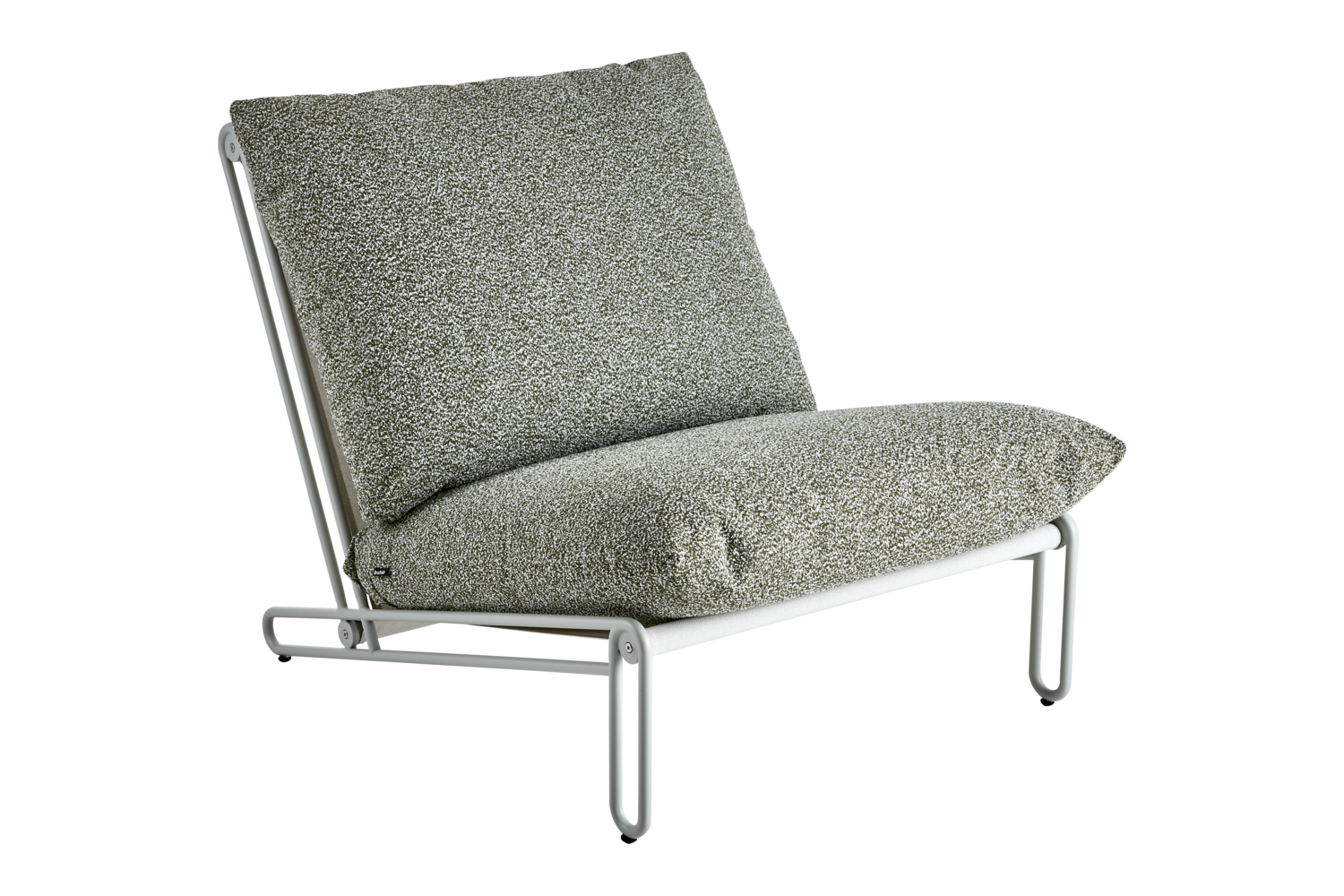 Blixt loungestol Light Grey/Teddy Verde