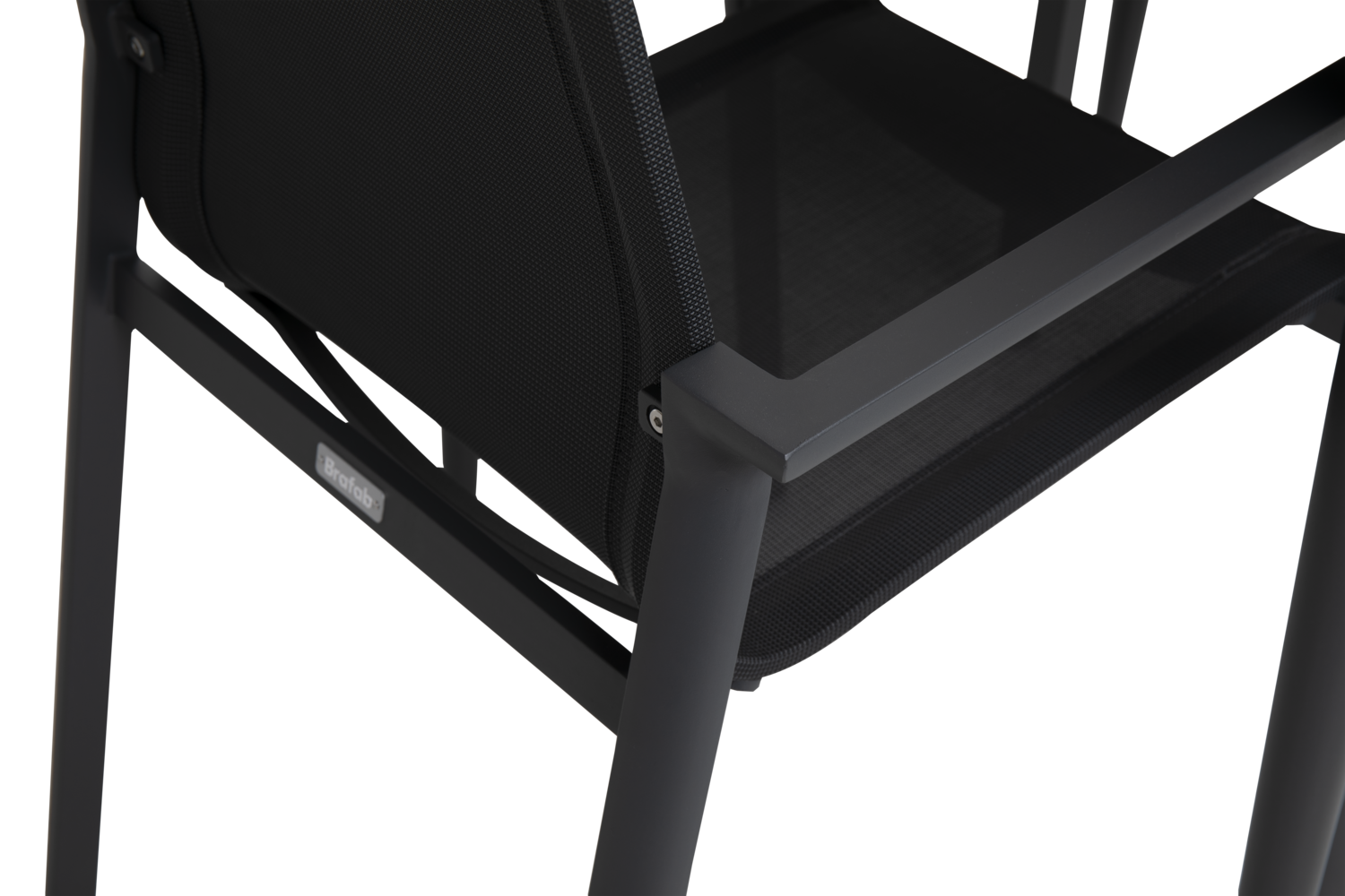 Delia stol med armlæn Antracit/Sort