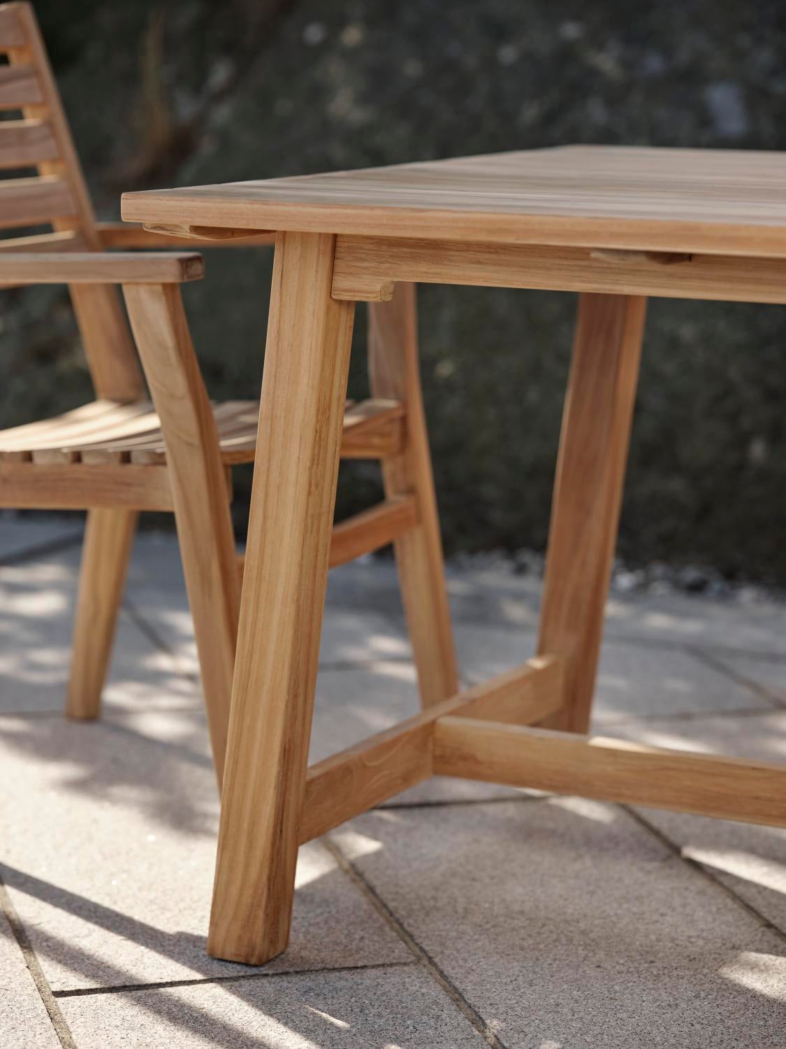 Keros stol med armlæn Natur