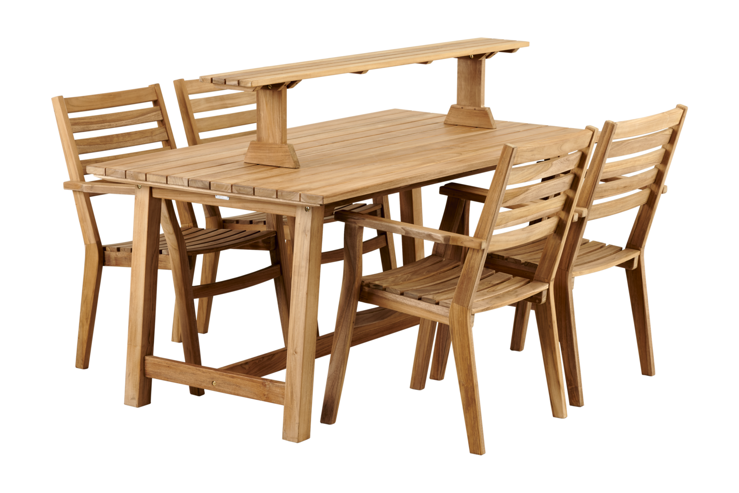 Keros stol med armlæn Natur