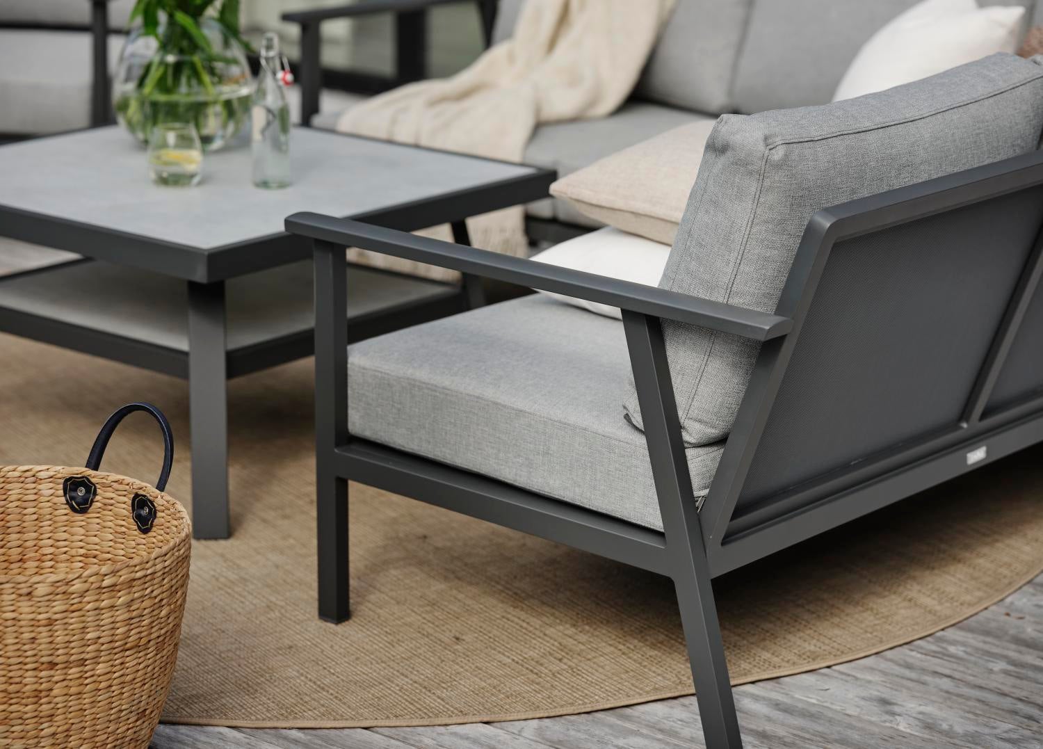 Samvaro Low hjørne Antracit/Pearl grey