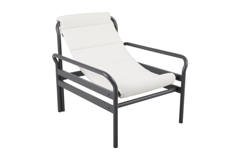 Sling lænestol Anthracite/Vanilla White