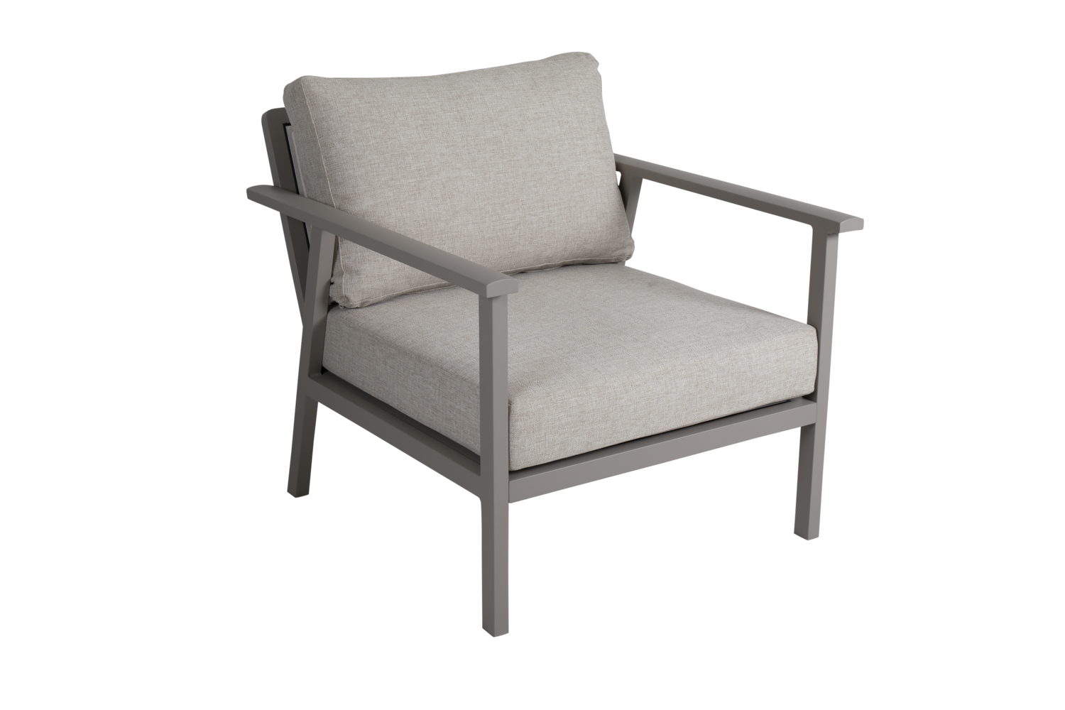 Samvaro Low lænestol Khaki/Sand