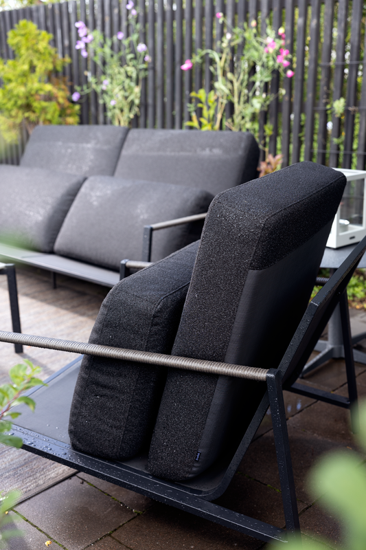 Lyra 2,5 sæder sofa  Sort/Teddy Black