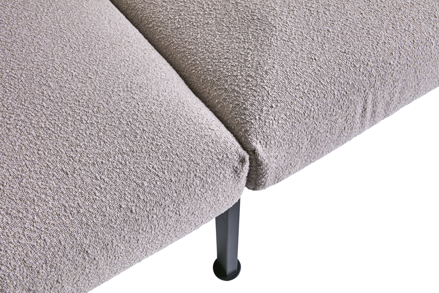 Delux 3-personers sofa Black/Teddy Beige