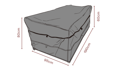 Møbelovertræk sofa Sort