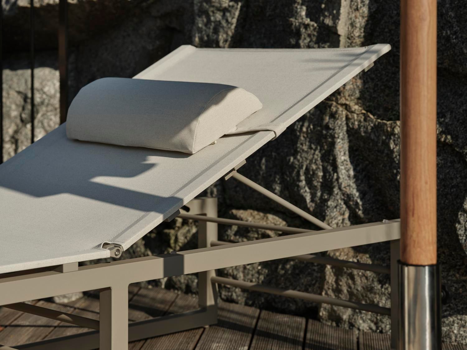 Vevi hvileseng Khaki/hvid