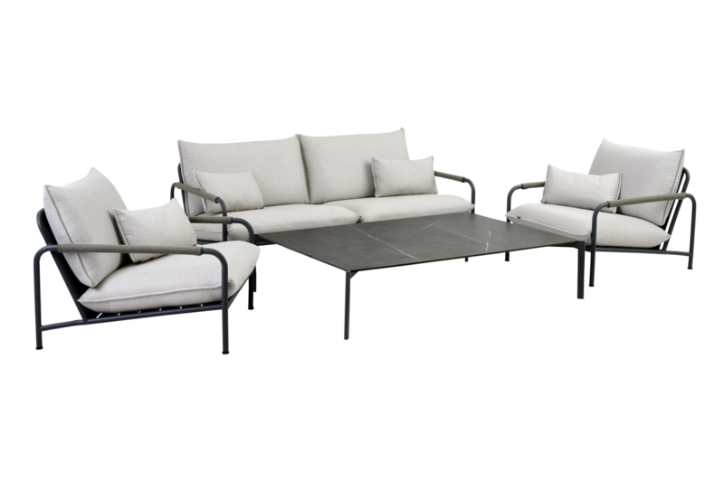 Lerberget 2,5-personers sofa  Antracit/ash