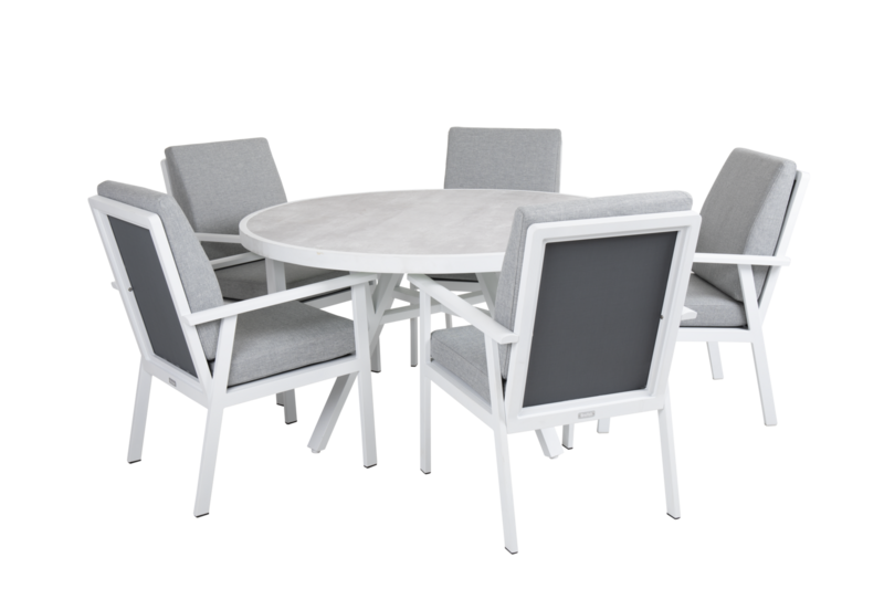 Samvaro spisebord Hvid/grå