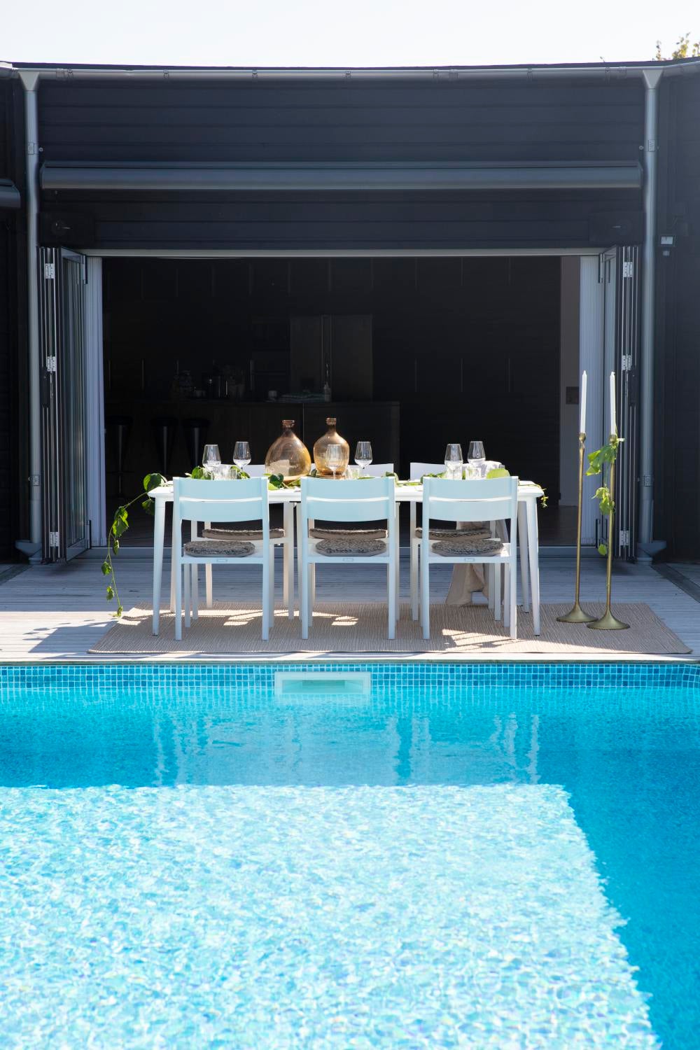 Nimes spisebord Hvid